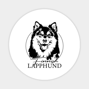 Funny Proud Finnish Lapphund dog portrait Magnet